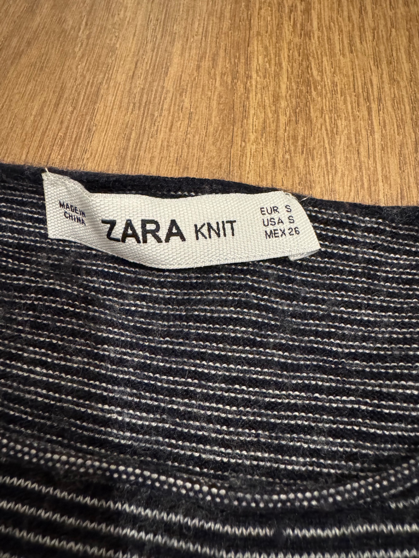 טישרט סריג זארה Zara - זארה יד שנייה בנמיז - Nemyz