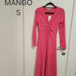 שמלת מקסי ורודה Mango - מנגו יד שנייה בנמיז - Nemyz