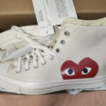 סניקרס אולסטאר לב Converse x Comme de Garçons – קונברס x קום דה גרסון יד שנייה בנמיז - Nemyz
