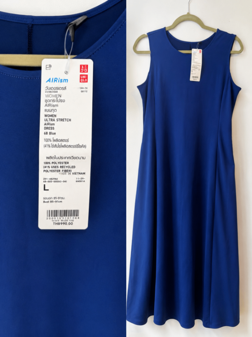 שמלת יוניקלו כחול רא יוניקלו – Uniqlo יד שנייה בנמיז - Nemyz