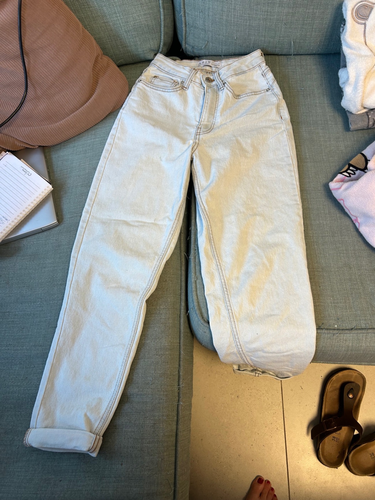 ג׳ינס בהיר גזרה ישרה Primark - פריימרק יד שנייה בנמיז - Nemyz