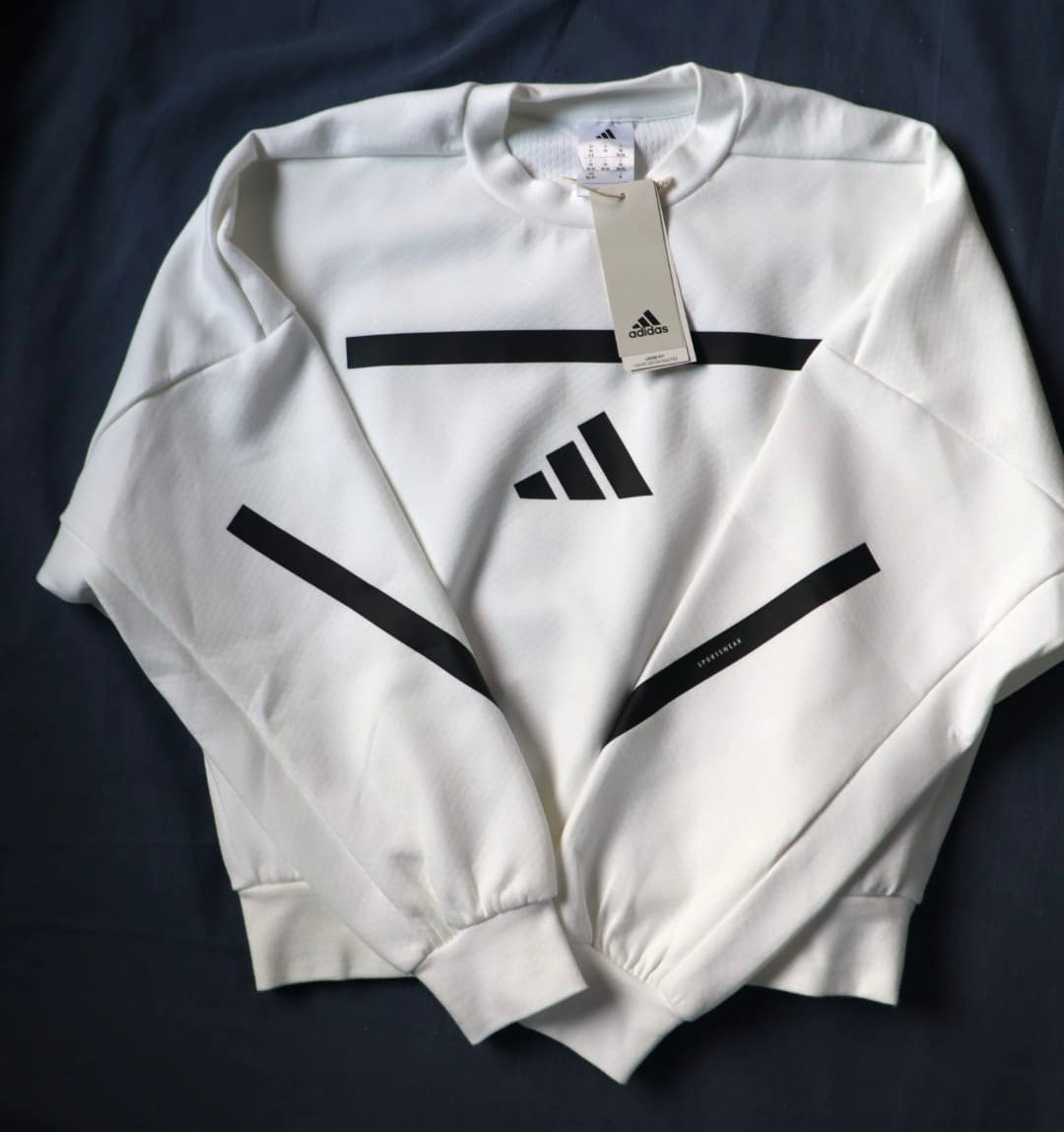 סווטשירט Adidas לבן Adidas – אדידס יד שנייה בנמיז - Nemyz