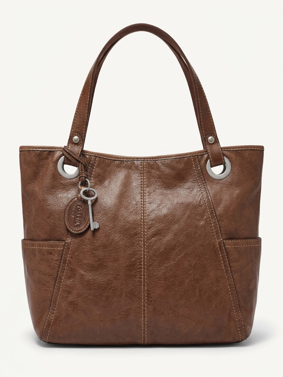 Fossil Leather Tote Fossil – פוסיל​ יד שנייה בנמיז - Nemyz