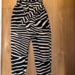 מכנס כותנה זברה חדש H&M - אייץ' אנד אם יד שנייה בנמיז - Nemyz