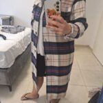 זקט משבצות ארוך Asos – אסוס יד שנייה בנמיז - Nemyz