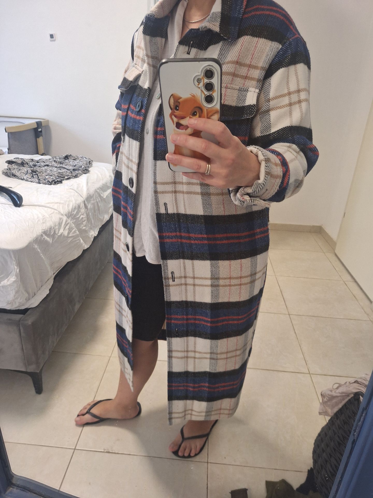 זקט משבצות ארוך Asos – אסוס יד שנייה בנמיז - Nemyz