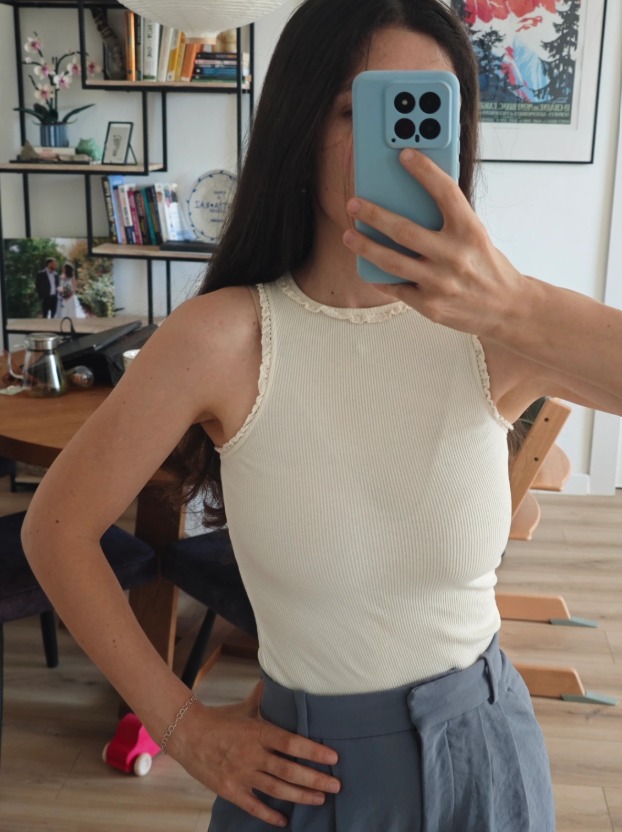 טופ ריב נשים H&M H&M - אייץ' אנד אם יד שנייה בנמיז - Nemyz