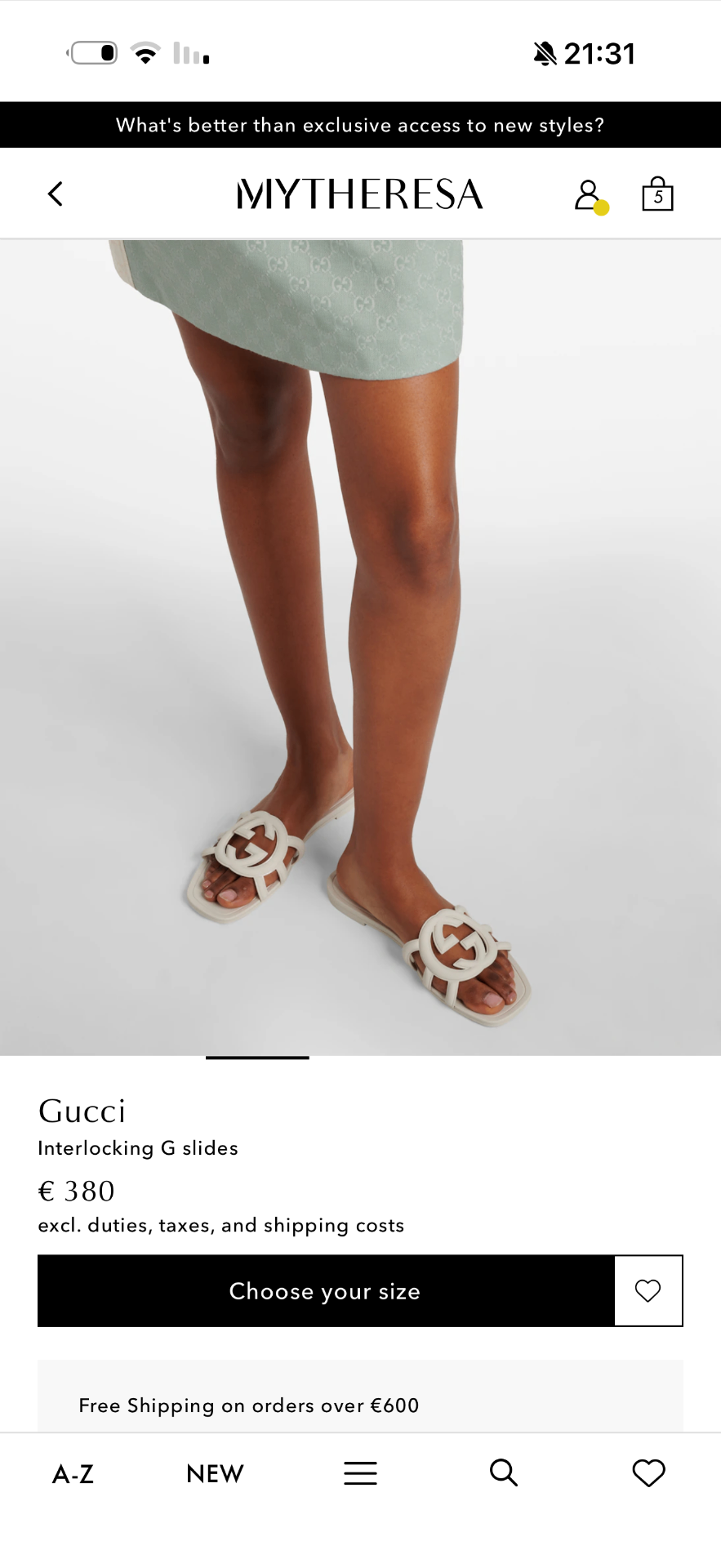 כפכפי גוצ׳י Gucci - גוצ'י יד שנייה בנמיז - Nemyz