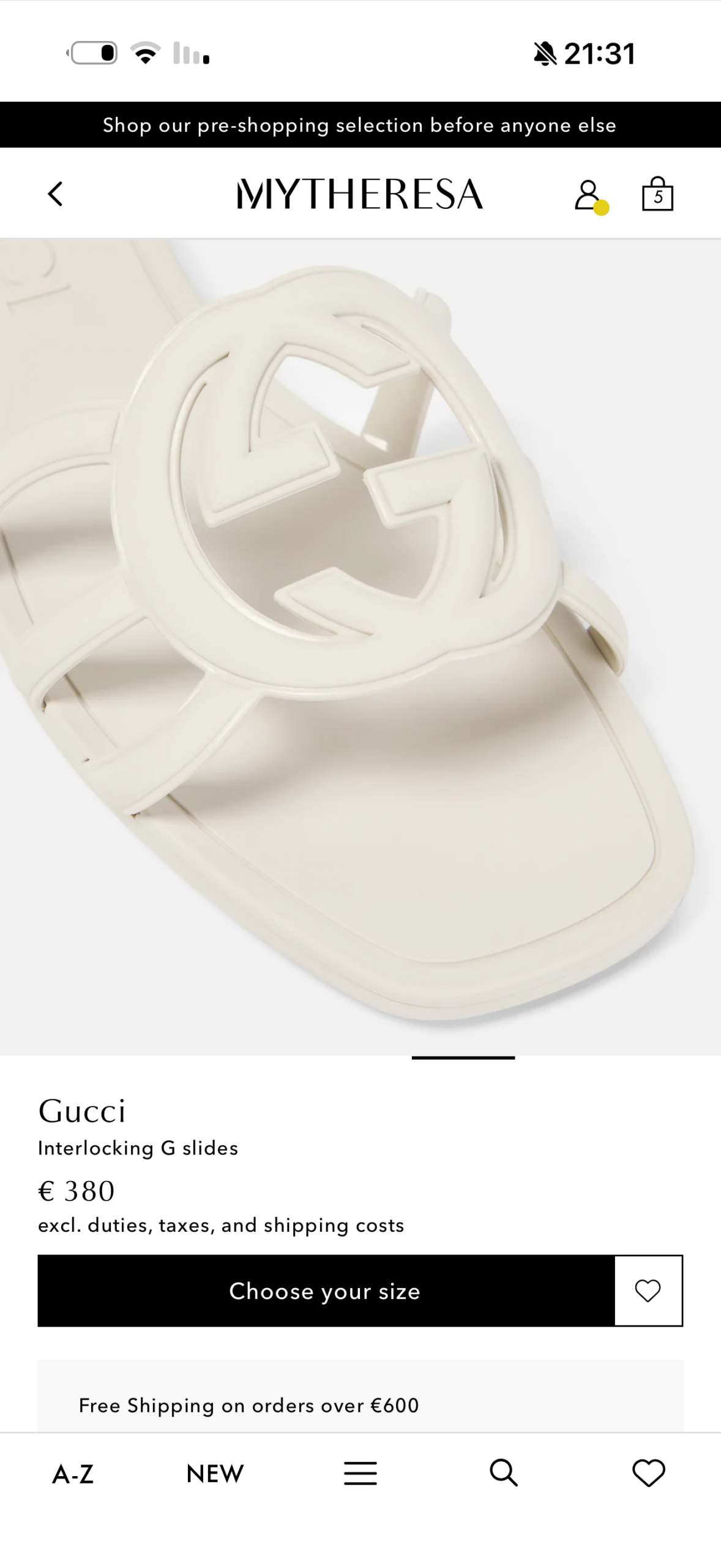 כפכפי גוצ׳י Gucci - גוצ'י יד שנייה בנמיז - Nemyz