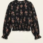 חולצה פרחונית שחורה H&M - אייץ' אנד אם יד שנייה בנמיז - Nemyz