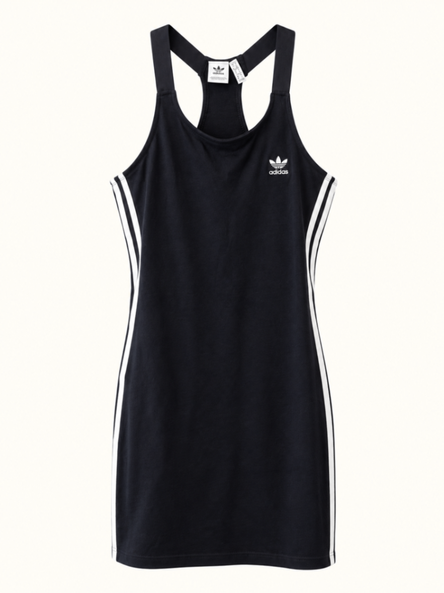 שמלה קצרה מחטבת Adidas – אדידס יד שנייה בנמיז - Nemyz