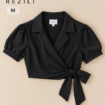 חולצת קשירה קרופ Razili - רזילי יד שנייה בנמיז - Nemyz