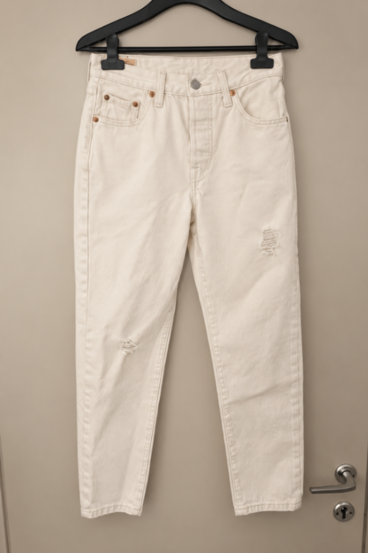 ליוויס 501 לבן Levi's - ליווייס יד שנייה בנמיז - Nemyz