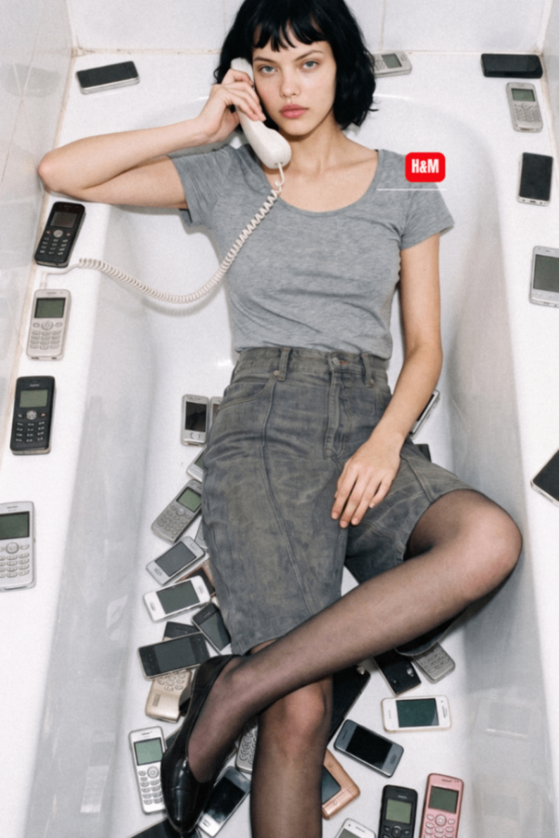 חולצת בייסיק H&M H&M - אייץ' אנד אם יד שנייה בנמיז - Nemyz